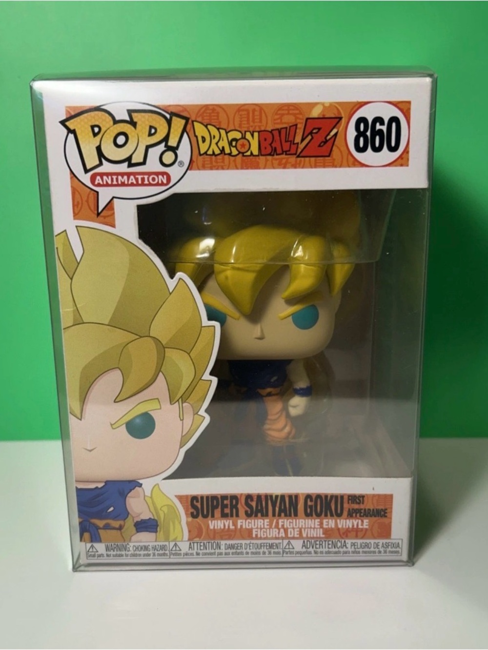 Funko Pop! DBZ Super Saiyan Goku First Appearance #860 with POP Protector